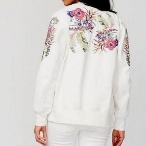 Rachel by Rachel Roy| Embroidered White Jacket| sz L